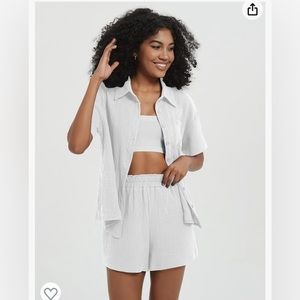 Brand New Cotton Linen Set - Beach Cover Up